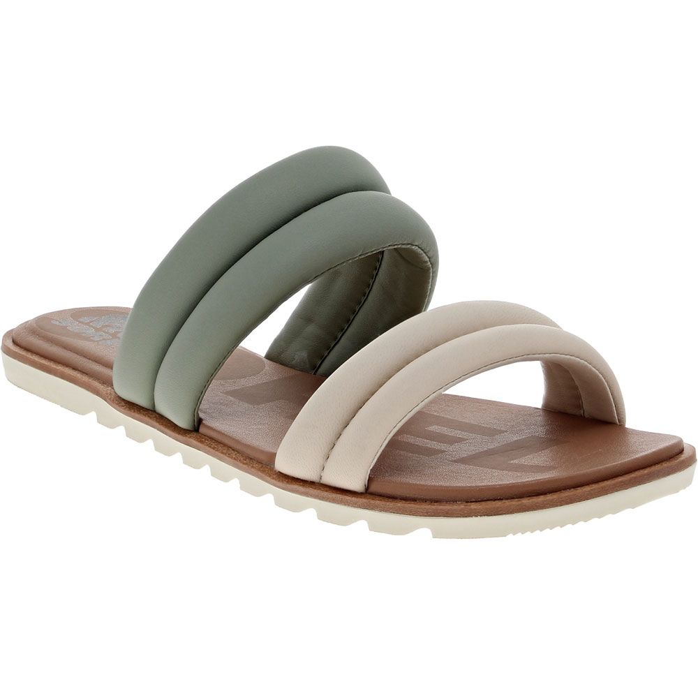 Sorel Ella 2 Puff Slide Sandals - Womens Olive