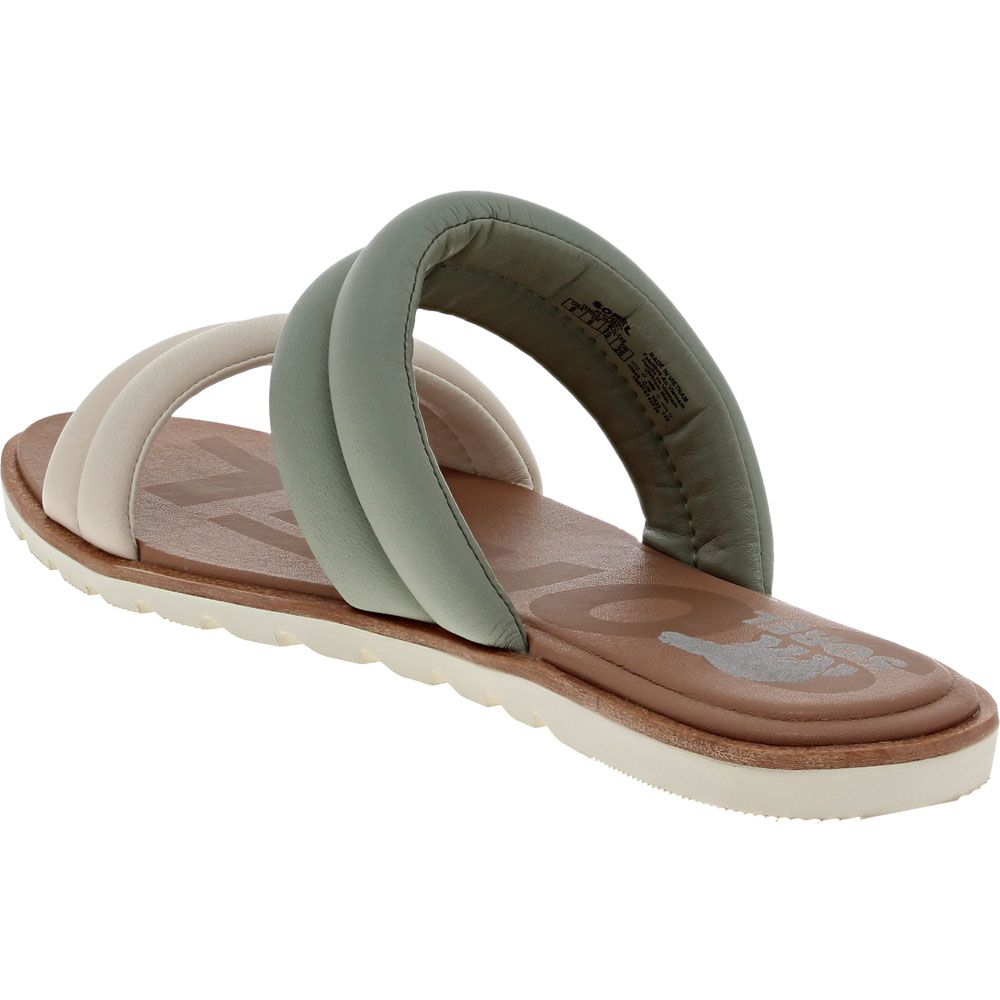Sorel Ella 2 Puff Slide Sandals - Womens Olive Back View
