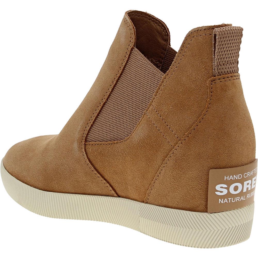 Sorel Out N About Slip-On Wedge Womens Casual Boots Tan Back View