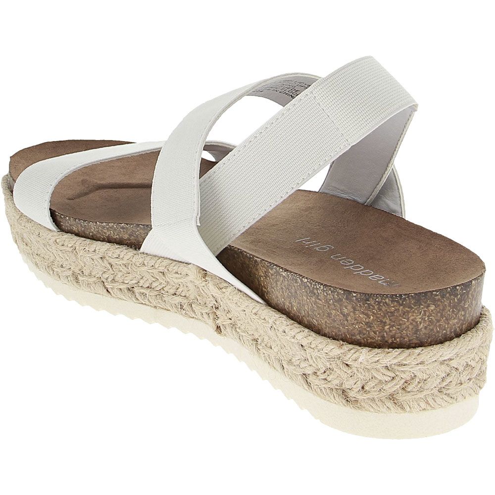 Madden Girl Cybell Sandals - Womens White Back View