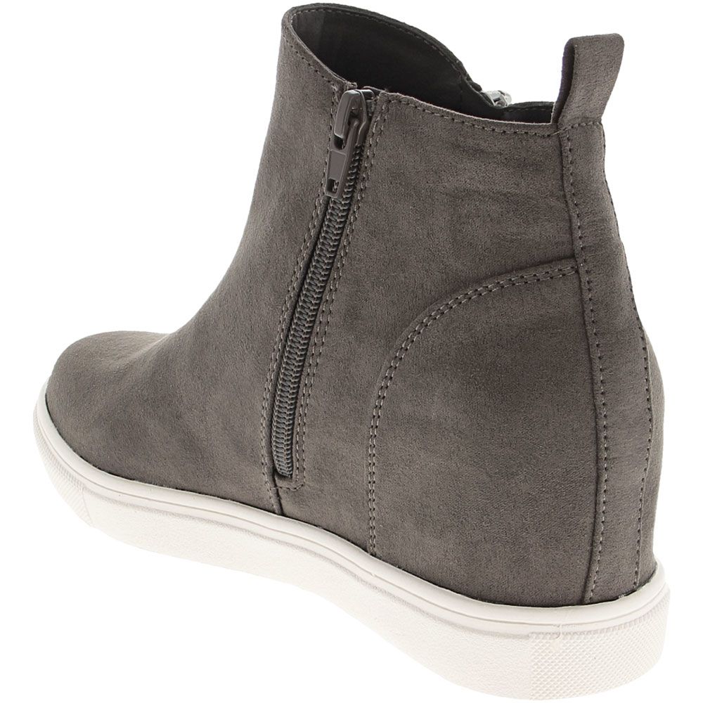 Madden Girl Piper Casual Boots - Womens Grey Back View