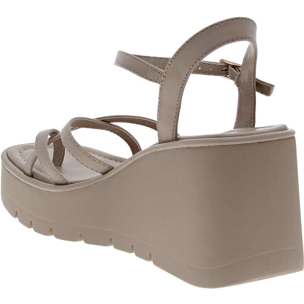 Madden Girl Vault Sandals - Womens Taupe Back View