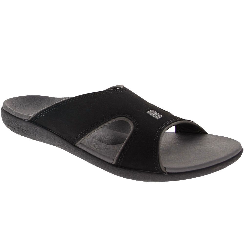 Spenco Kholo Plus Slide Sandals - Mens Black