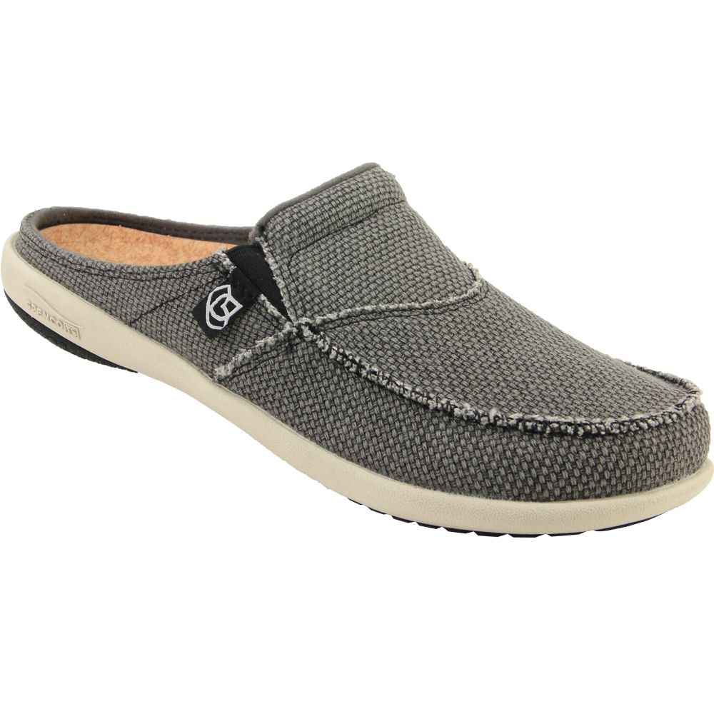 Spenco Siesta Slide Clogs Casual Shoes - Womens Charcoal Grey