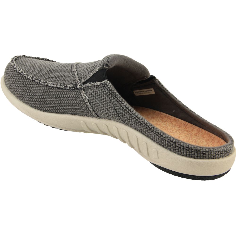 Spenco Siesta Slide Clogs Casual Shoes - Womens Charcoal Grey Back View