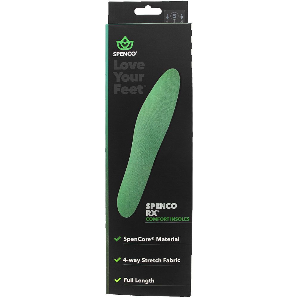 Spenco Flat Insole Green View 3