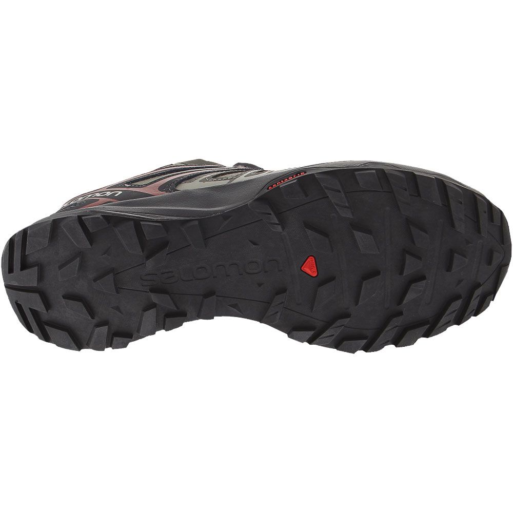 Salomon X Crest Gtx Hiking Shoes - Mens Grey Sole View