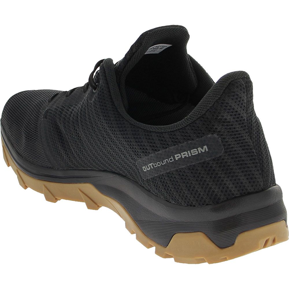 Salomon Outbound Prism Gtx Hiking Shoes - Mens Black Gum Back View