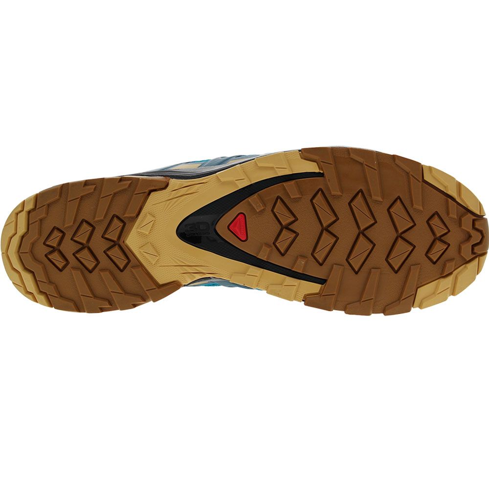 Salomon Xa Pro 3d V8 Trail Running Shoes - Mens Barr Reef Fall Leaf Bronze Brown Sole View