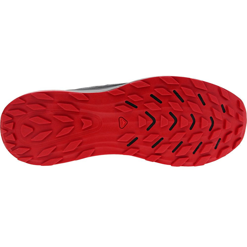 Salomon Ultra Glide Trail Running Shoes - Mens Black Red Sole View