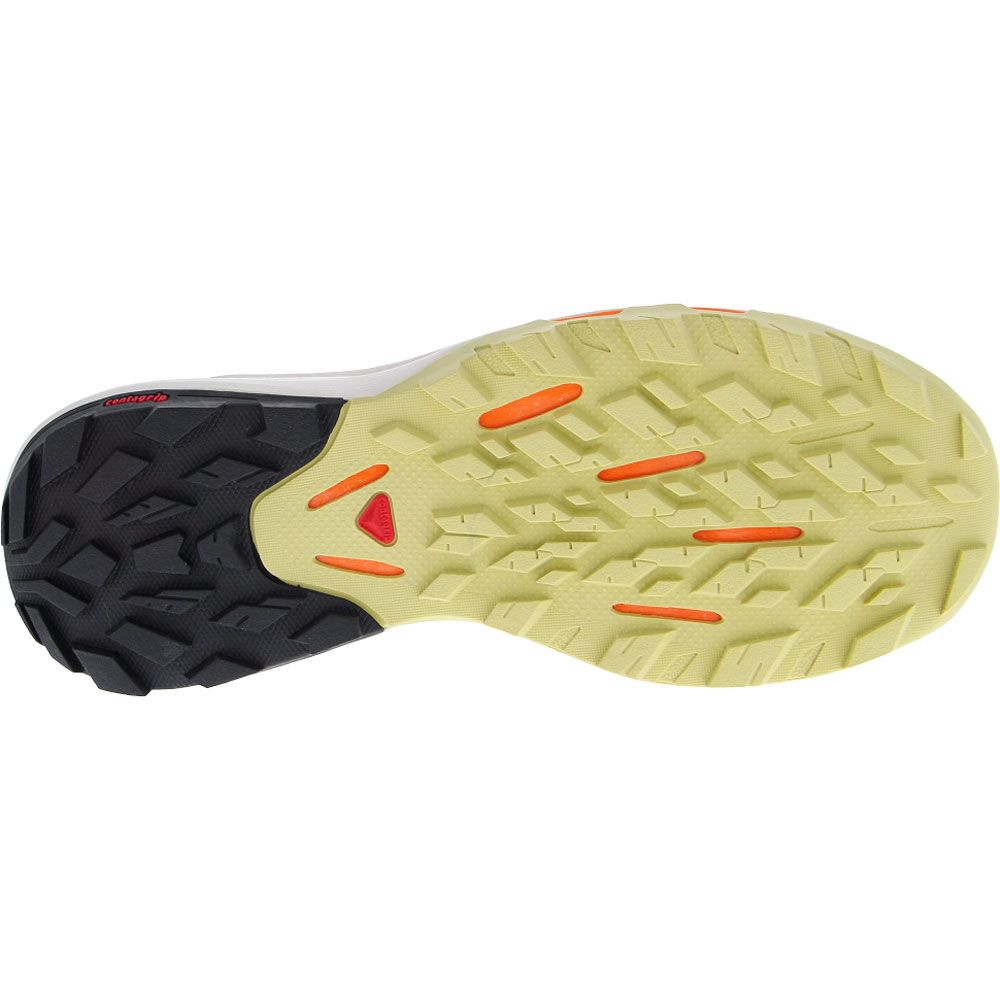 Salomon Outpulse GTX Waterproof Hiking Shoes - Womens Indigo Green Easter Egg Sole View