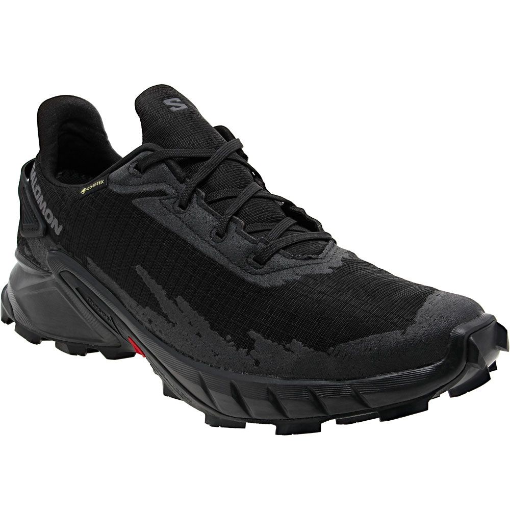 Salomon Alphacross 4 Gtx Trail Running Shoes - Mens Black Black