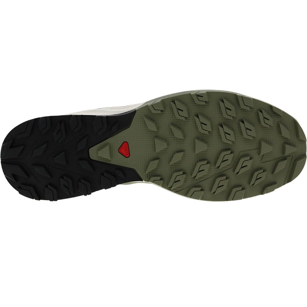 Salomon Outrise Hiking Shoes - Mens Grey Green Sole View
