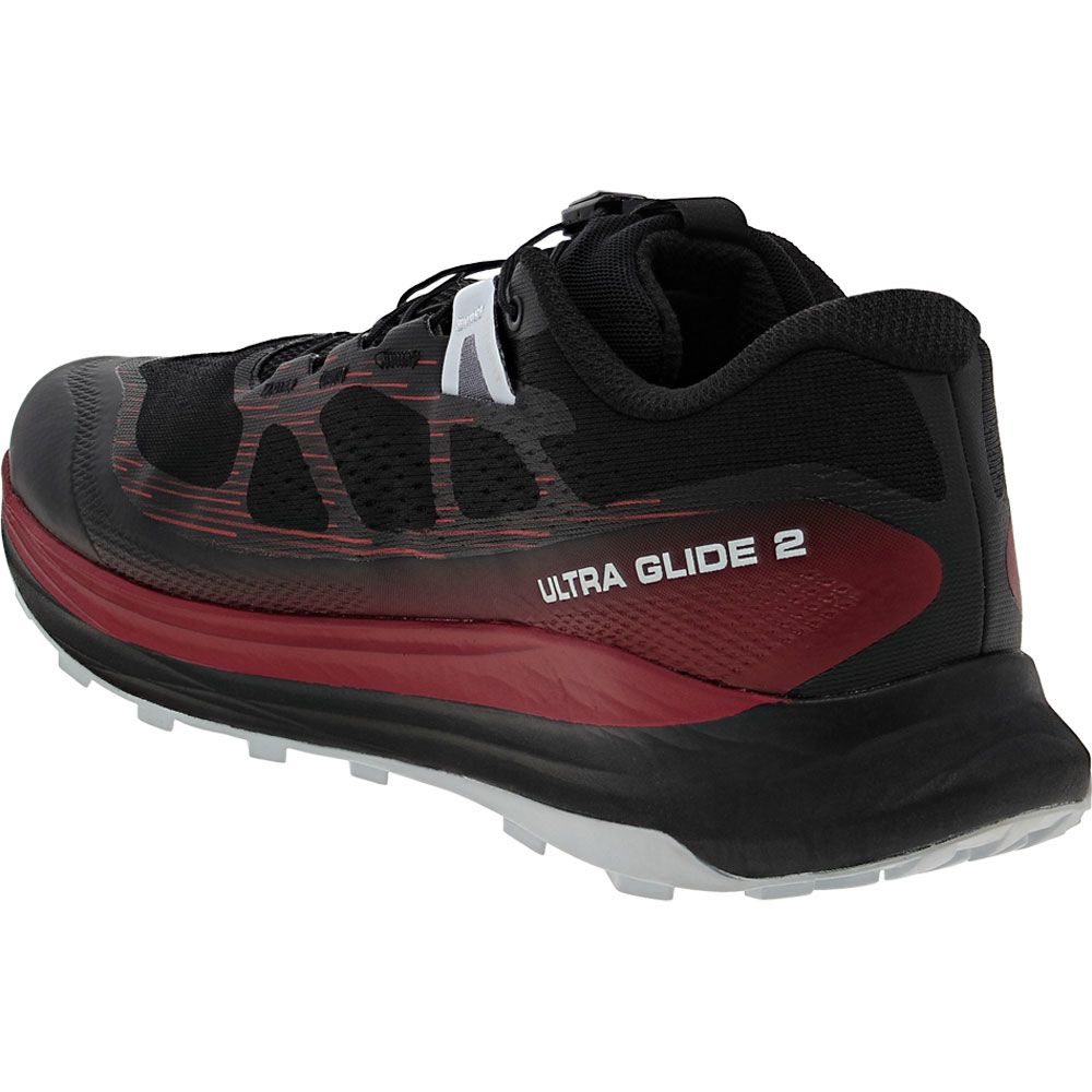 Salomon Ultra Glide 2 Trail Running Shoes - Mens Black Biking Red Back View