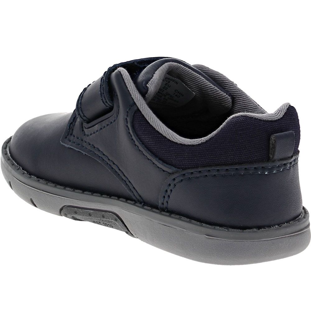 Stride Rite Griffin Dress Shoes - Baby Toddler Navy Grey Back View