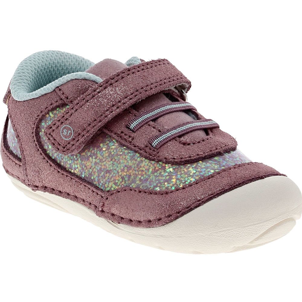 Stride Rite Jazzy Athletic Shoes - Baby Toddler Lavender Multi Colored Sparkles Light Blue White