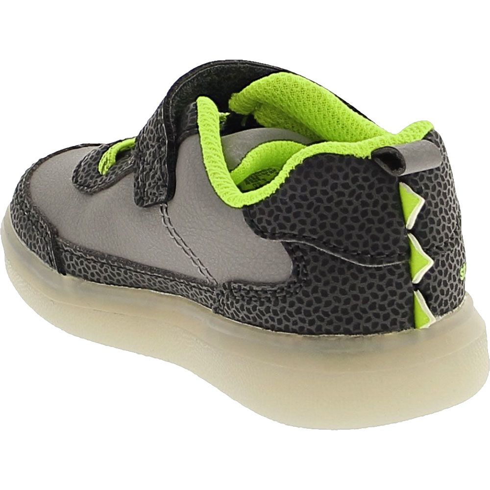 Stride Rite Beast Lighted Athletic Shoes - Baby Toddler Grey Back View