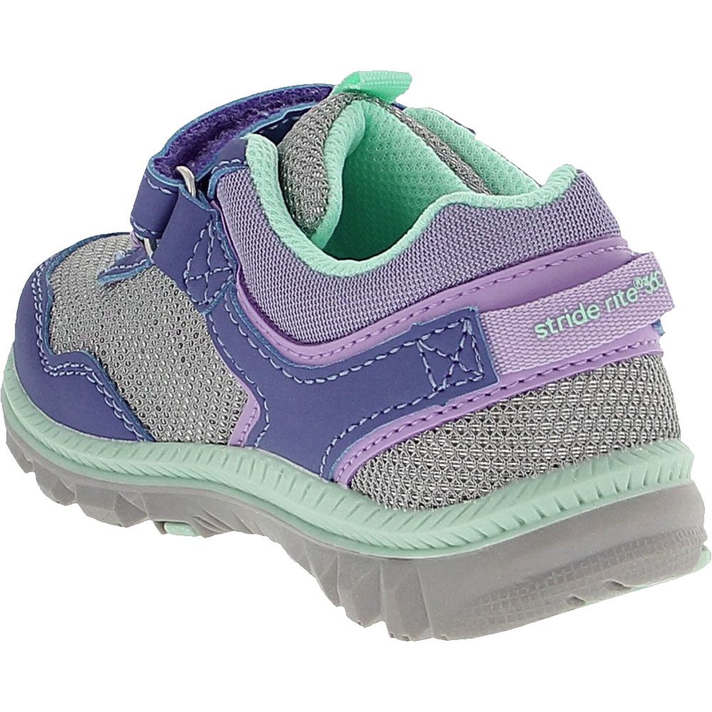 Stride Rite Artin 3 Athletic Shoes - Baby Toddler Violet Storm Back View