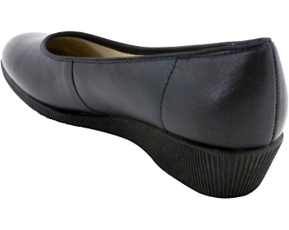 Softspots Stephanie Wedge Comfort Dress Shoes - Womens Black Back View