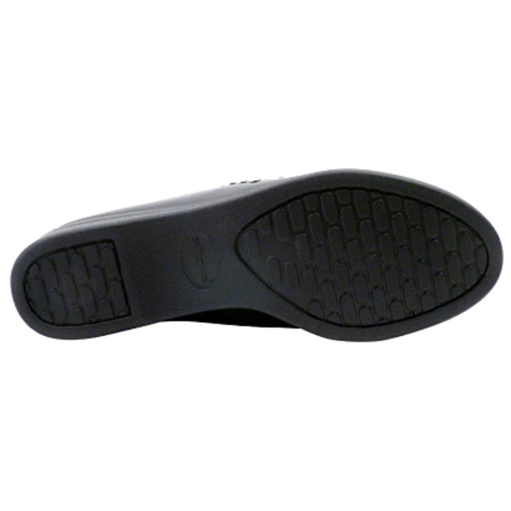 Softspots Bonnie Lite Wedge Oxford Casual Shoe - Womens Black Sole View