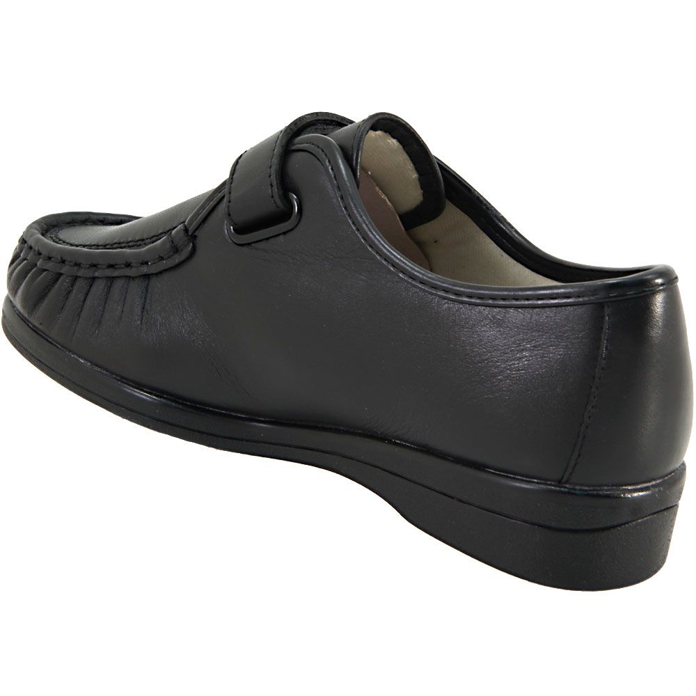 Softspots Angie Moc Toe Strap Casual Shoes - Womens Black Back View