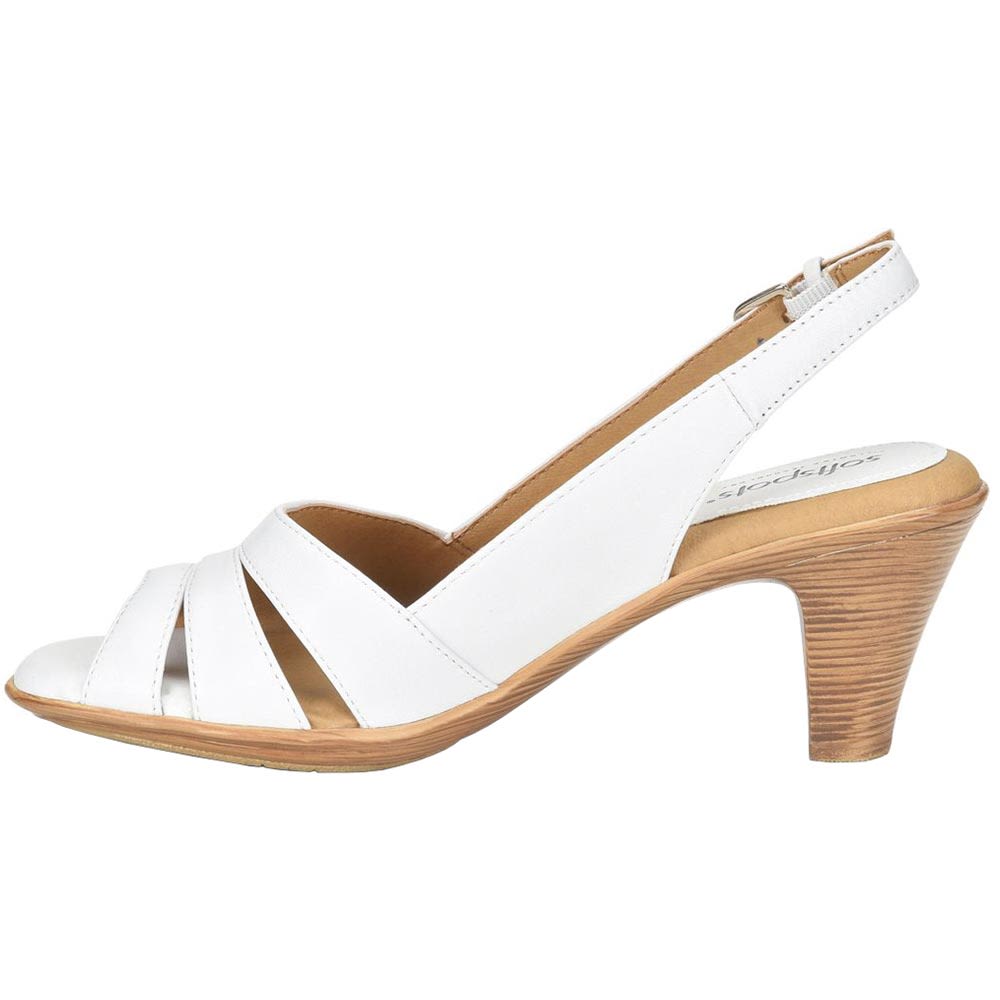 Softspots Neima Slingback Dress Sandals - Womens White Back View