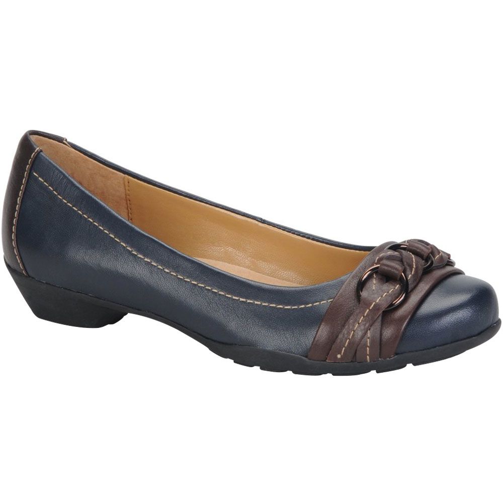 Softspots Posie Casual Shoes - Womens Navy Chocolate