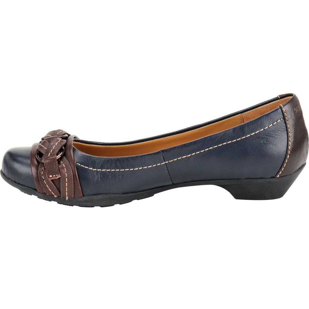 Softspots Posie Casual Shoes - Womens Navy Chocolate Back View