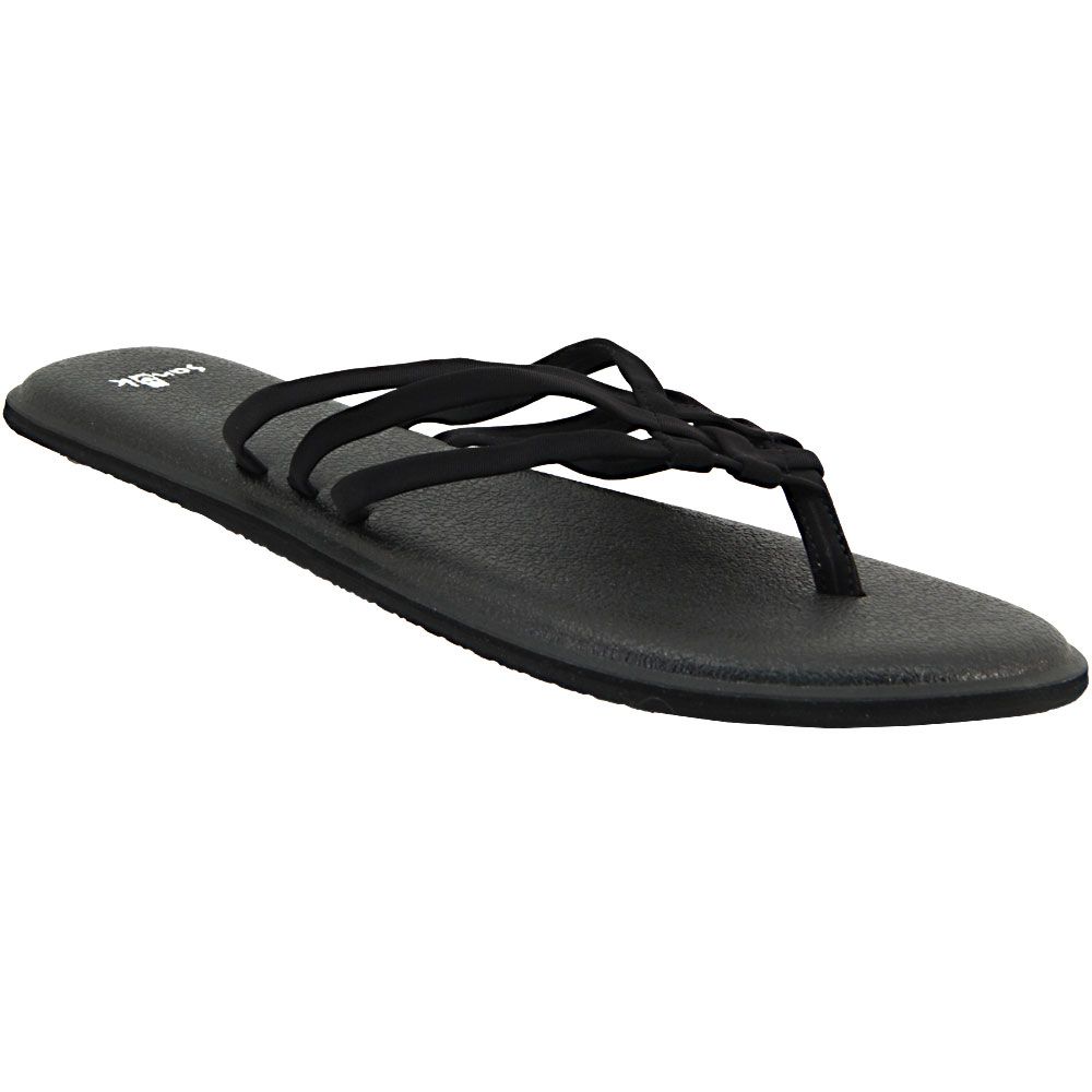 Sanuk Yoga Salty Slide Sandals - Womens Black