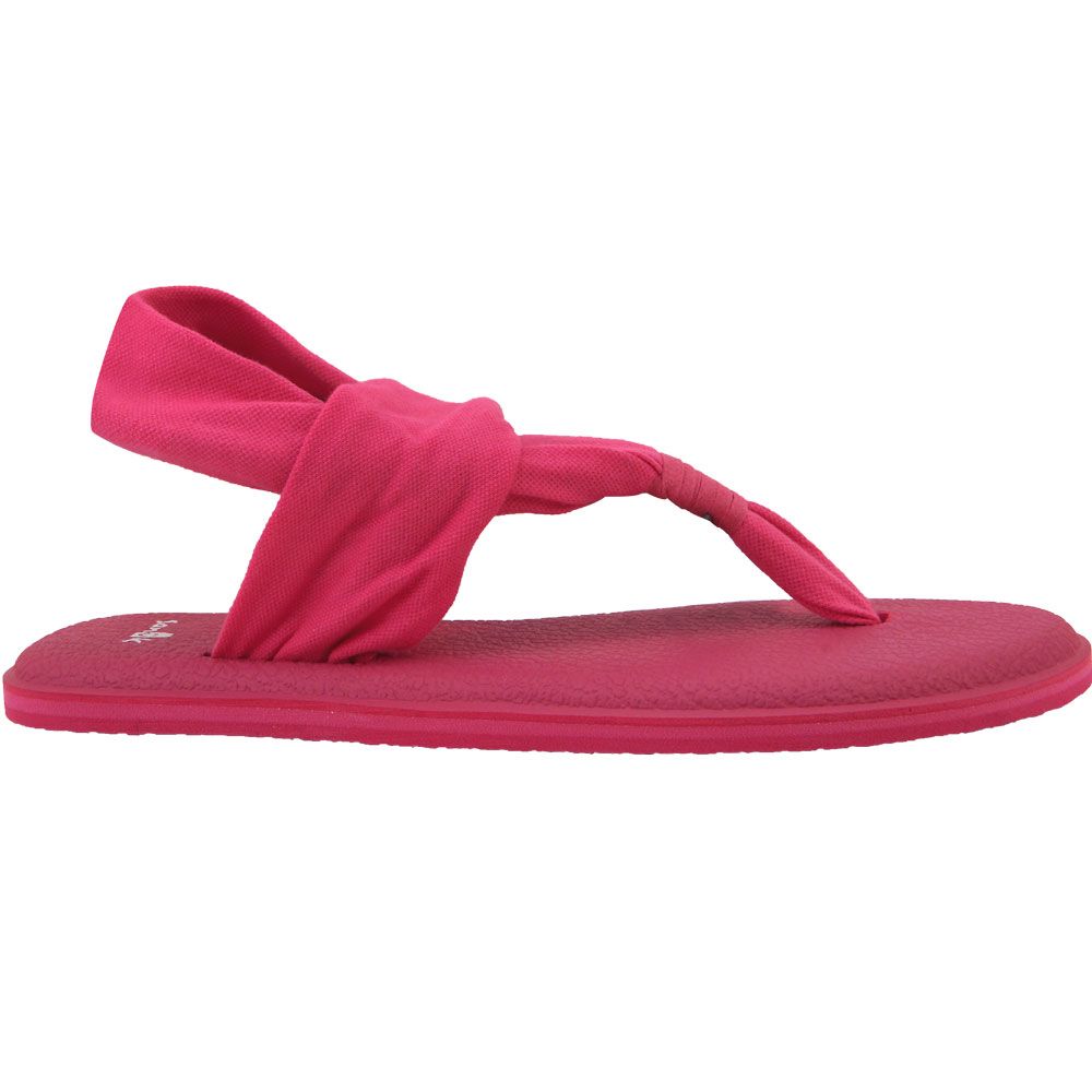 Sanuk Yoga Sling 2 Spectrum Flip Flops - Womens Pink Side View
