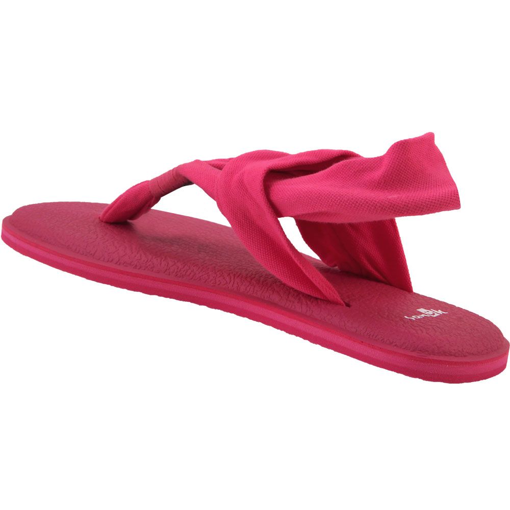 Sanuk Yoga Sling 2 Spectrum Flip Flops - Womens Pink Back View