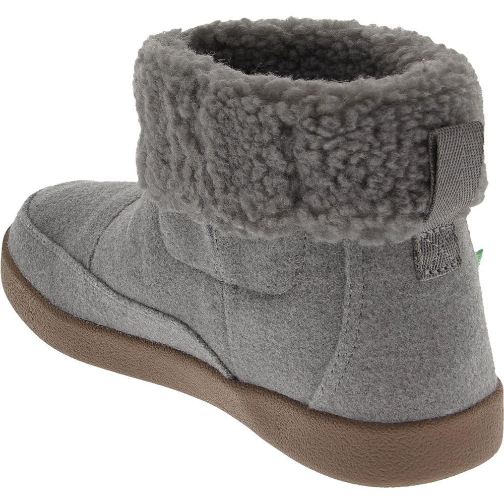 Sanuk Bay Sick Bootie Casual Boots - Womens Grey Back View