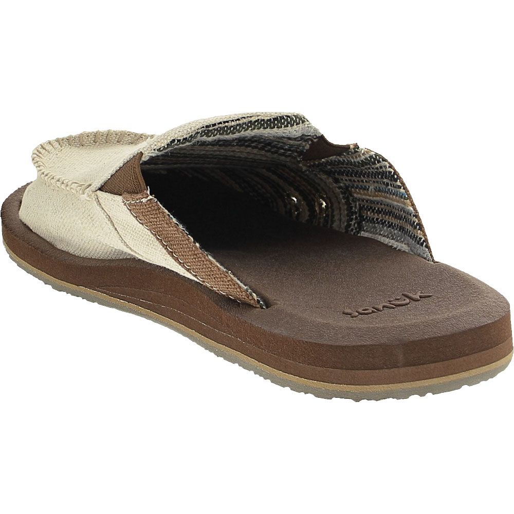 Sanuk You Got My Back Soft Top Casual Shoes - Mens Natural Back View