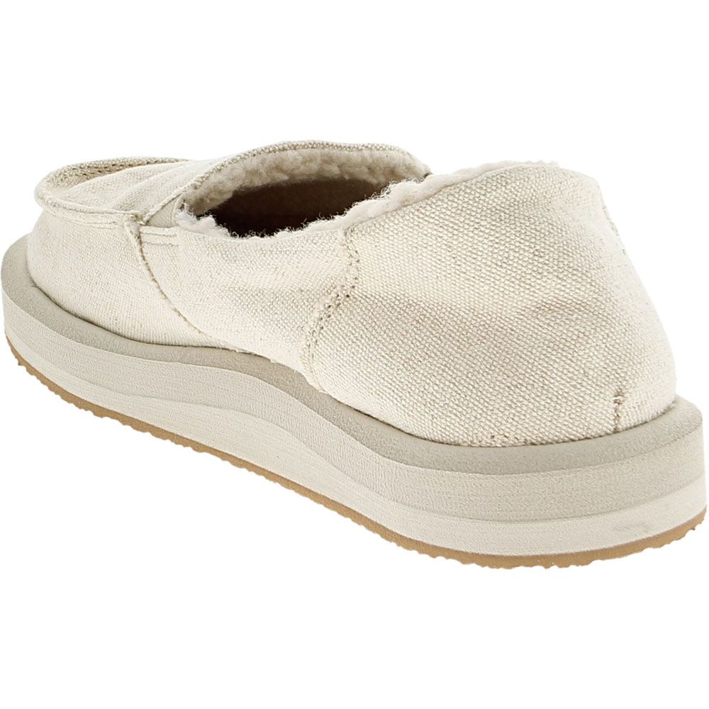 Sanuk Donna St Hemp Chill Lifestyle Shoes - Womens Natural Back View