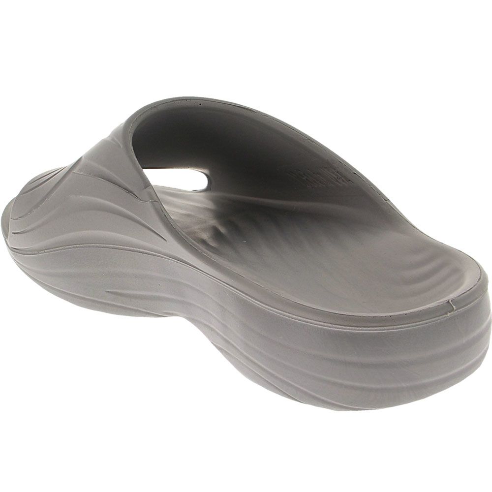 Superfeet Slide Slide Sandals - Mens Grey Back View