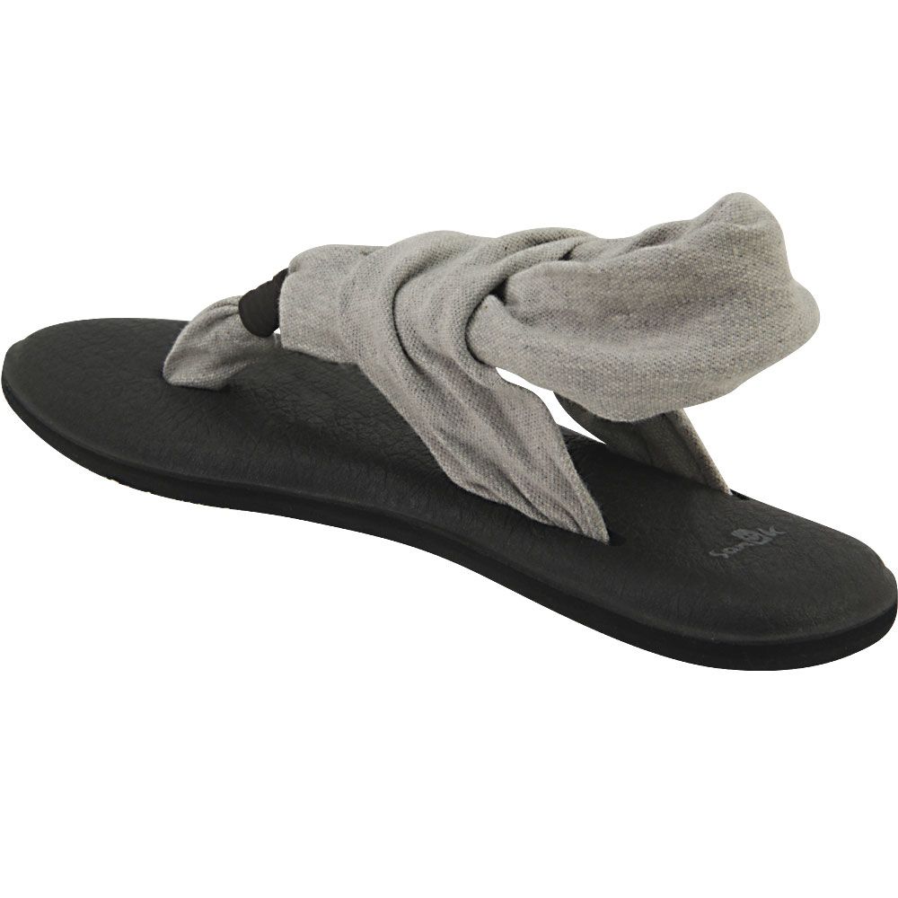 Sanuk Yoga Sling2 Flip Flops - Womens Grey Back View