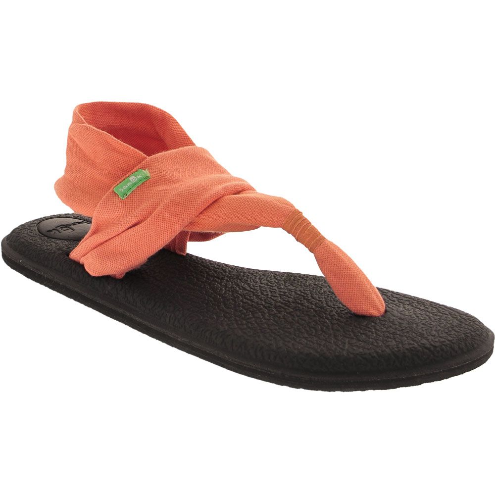 Sanuk Yoga Mat Sling Sandals Size 8 Black White Pattern - $16