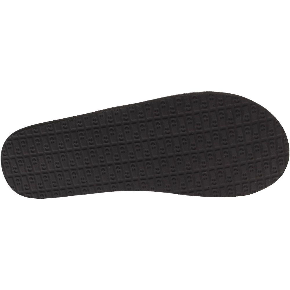 Sanuk Yoga Mat Flip Flop Sandals - Womens Black Sole View