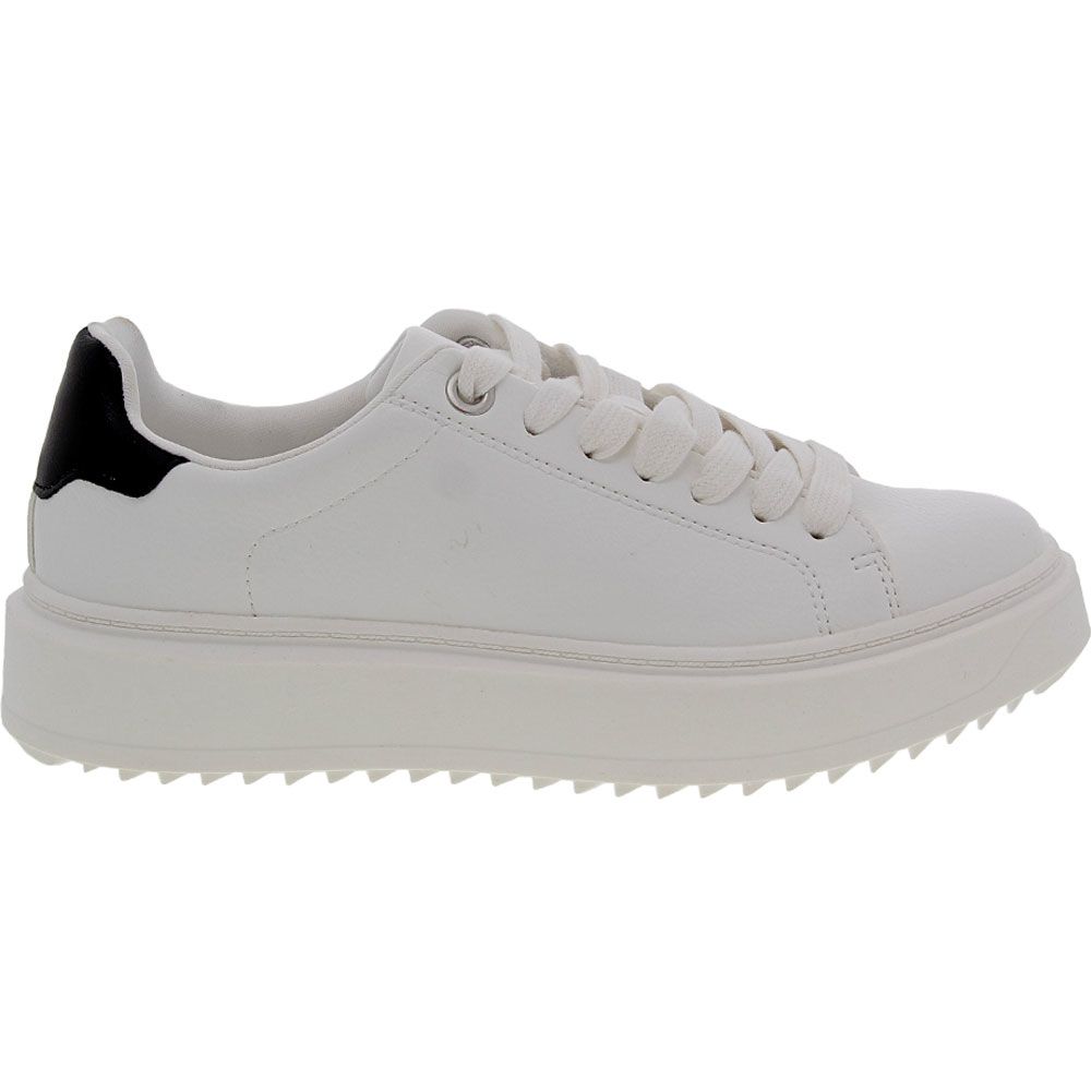 Steve Madden Charlie Lifestyle Shoes - Womens White Black Side View