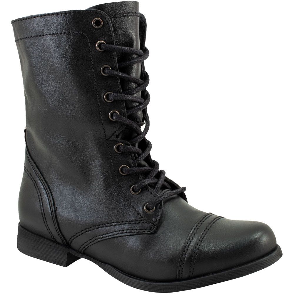 Steve Madden Troopa Military Dress Boots - Womens Black