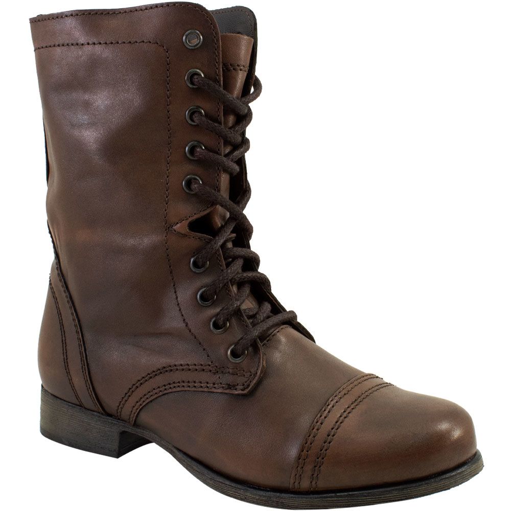 Steve Madden Troopa Military Dress Boots - Womens Brown