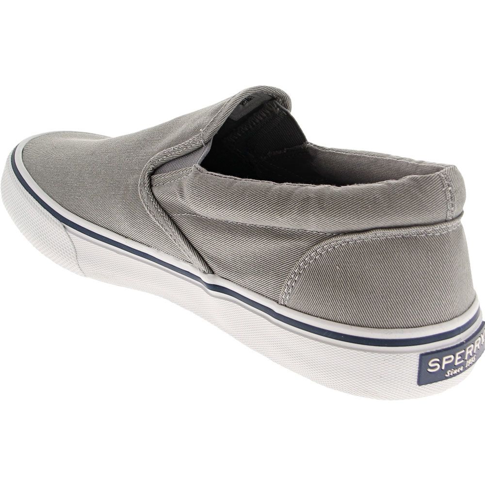 Sperry Striper 2 Slip On Lifestyle Shoes - Mens Grey Back View