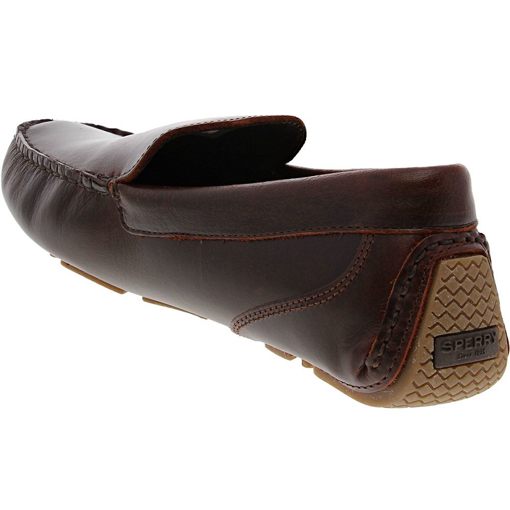 Sperry Davenport Venetian Slip On Casual Shoes - Mens Brown Back View