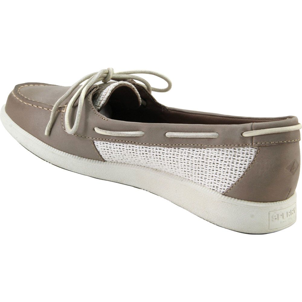 Sperry Oasis Loft Boat Shoes - Womens Grey Back View