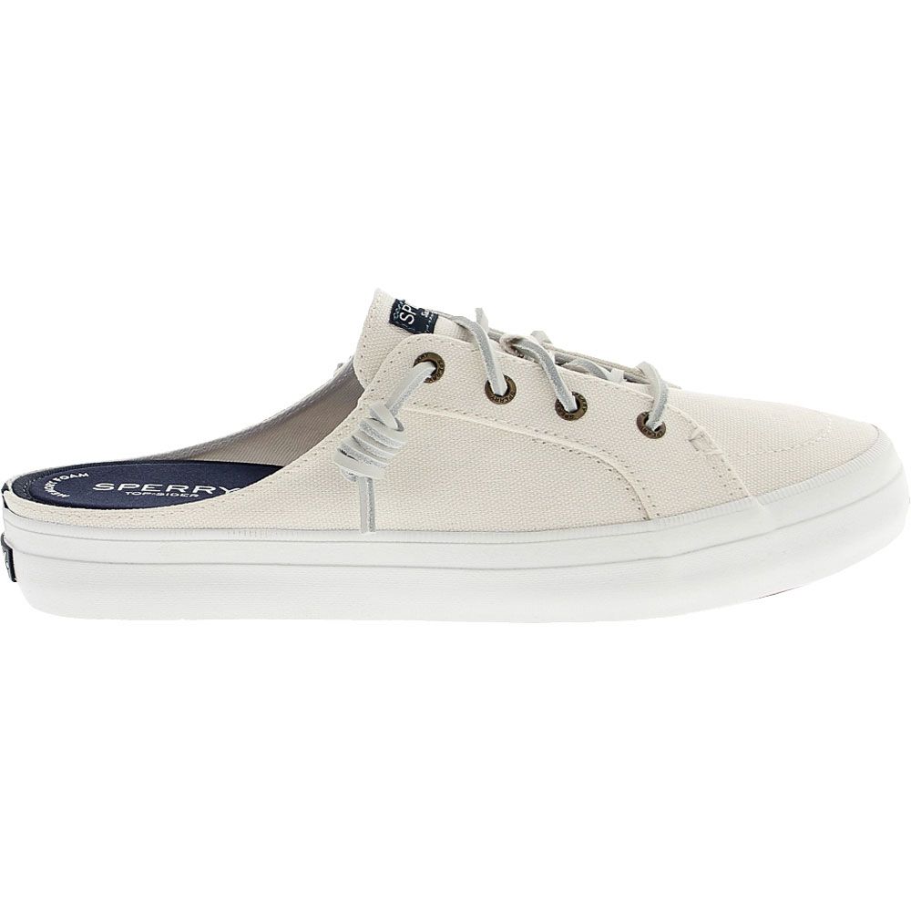 Sperry Crest Vibe Mule Lifestyle Shoes - Womens White Side View