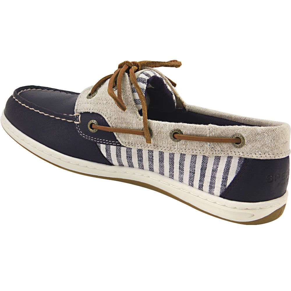 Sperry Koifish Boat Shoes - Womens Navy Back View