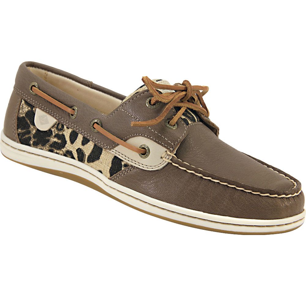 Sperry Koifish Boat Shoes - Womens Tan Leopard