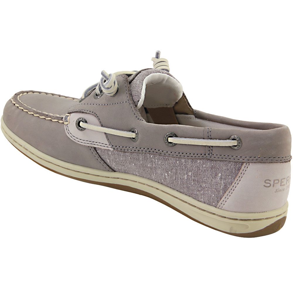 Sperry Songfish Boat Shoes - Womens Grey Back View