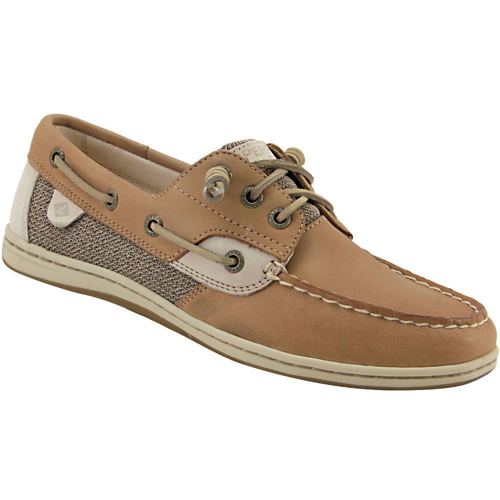 Sperry Songfish Boat Shoes - Womens Linen Oat