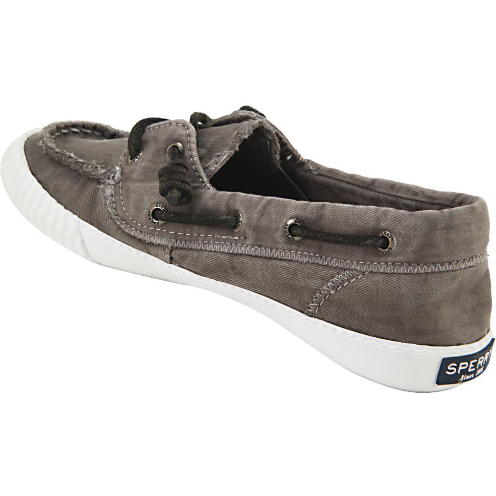 Sperry Sayel Away Washed Boat Shoes - Womens Grey Back View
